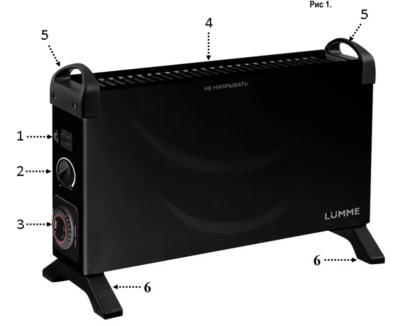 LUMME LU-CH608A Convection Heater img1