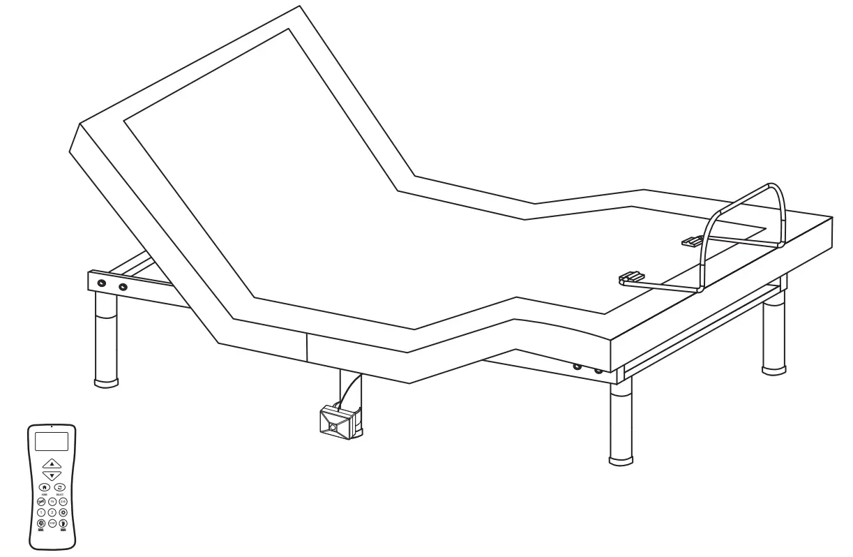 MotoSleep SFAB350MSATXL Low Profile Bed With Motion Sensor And Audio System