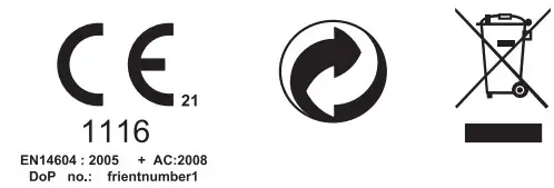 Frient h6500160 Intelligent Smoke Alarm- Symbol