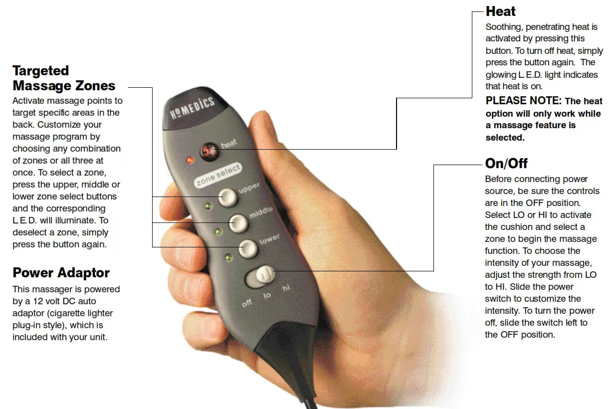 8 Point Car Seat Back Massager
