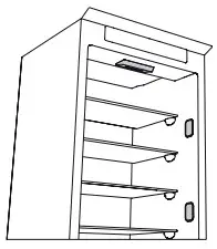 Whirlpool WHC20T321UK Integrated 70 30 Frost Free Fridge Freezer - Light system 3