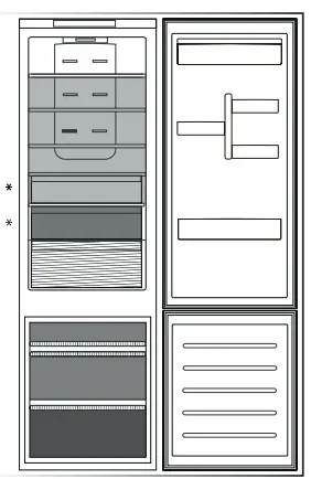 Whirlpool WHC20T321UK Integrated 70 30 Frost Free Fridge Freezer - fig 1