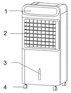 BORMANN BFN5600 80W Floor Air Cooler-overview