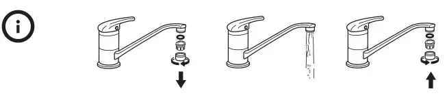 IKEA LAGAN Single-Lever Kitchen Mixer Tap - Before use