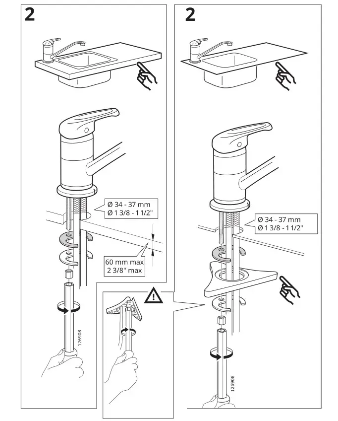 IKEA LAGAN Single-Lever Kitchen Mixer Tap - Installation 2