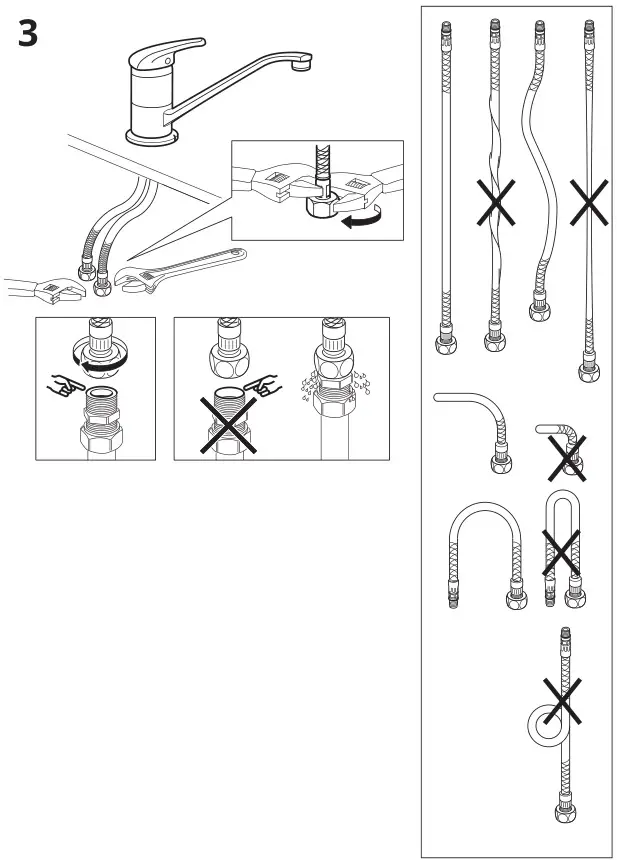 IKEA LAGAN Single-Lever Kitchen Mixer Tap - Installation 3