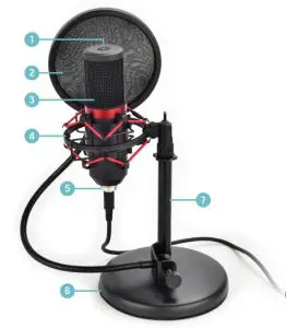 MAJORITY RS·PRO Condenser Microphone-- Front View