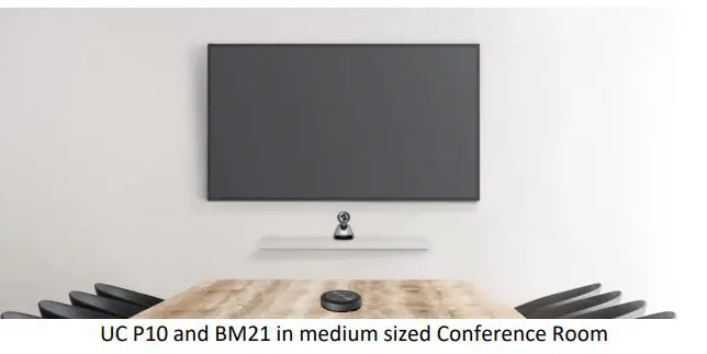 MAXHUB UC P10 HD 1080p USB PTZ Camera User Guide - Meeting room