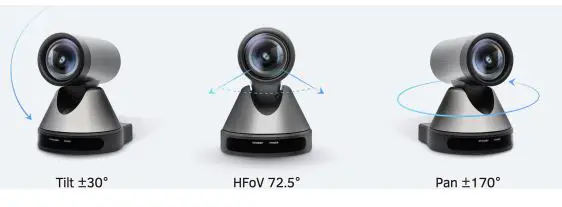 MAXHUB UC P10 HD 1080p USB PTZ Camera User Guide - Rotate