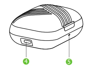 Geryst BE1037 True Wireless Earbuds - Product Diagram1
