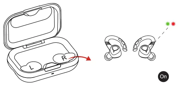 Geryst BE1037 True Wireless Earbuds - pairing your earbuds