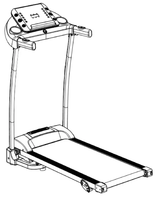 CASAINC MS197454AAA LED Foldable Treadmill-