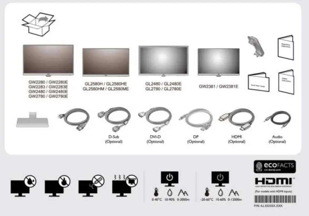 BenQ G80 EQ V1 Stylish Monitor with Eye Care Technology - Fig