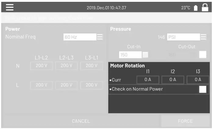 Tornatech FTA740 Markill Electric Fire Pump Controllers Installation Guide - If all is adequate green check marks will appear