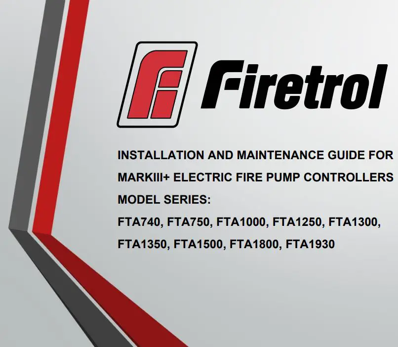 Tornatech FTA740 Markill Electric Fire Pump Controllers Installation Guide