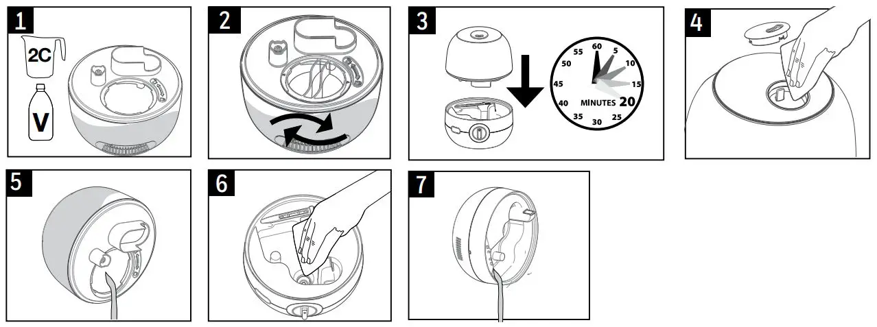 Honeywell-HUL530-series-Ultra-Glow-light-Changing-Humidifier-and-Diffuser-11
