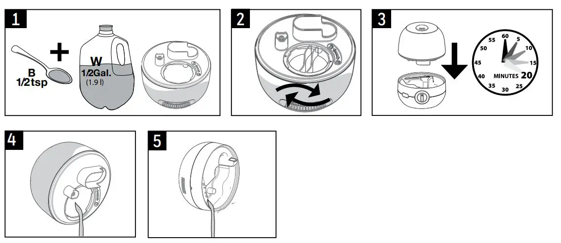 Honeywell-HUL530-series-Ultra-Glow-light-Changing-Humidifier-and-Diffuser-12