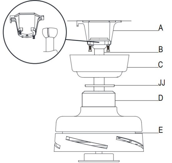 HOME DECORATORS COLLECTION 60 SNYD Driskol 60-Inch Ceiling Fan - Hanging
