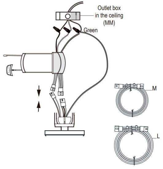 HOME DECORATORS COLLECTION 60 SNYD Driskol 60-Inch Ceiling Fan - Wiring the fan