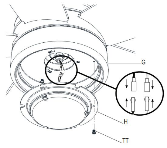 HOME DECORATORS COLLECTION 60 SNYD Driskol 60-Inch Ceiling Fan - fitter