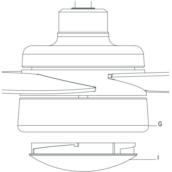 HOME DECORATORS COLLECTION 60 SNYD Driskol 60-Inch Ceiling Fan - shatter