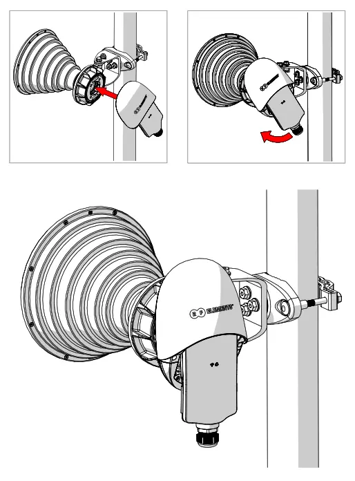 RF ELEMENTS TPA A5x TwistPort Adaptor For Mimosa A5x - Installation1