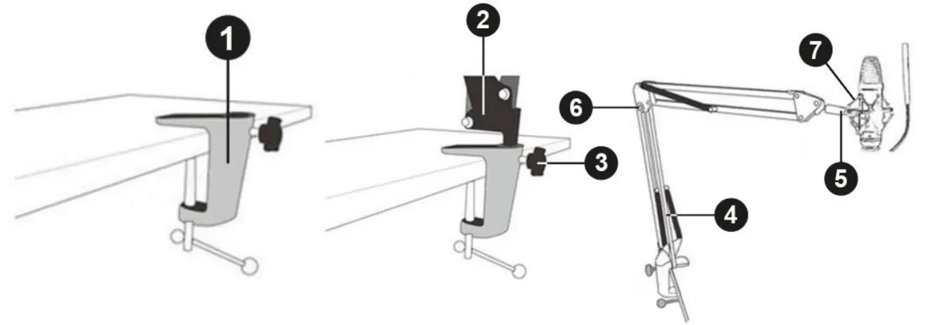 VONYX CMS300 Series CMS300B Studio Microphone Set - fig 2