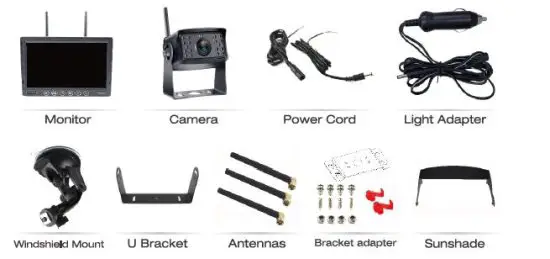 Dongguan Antaina Vision Wireless Backup Camera System with Touch Button fig 1