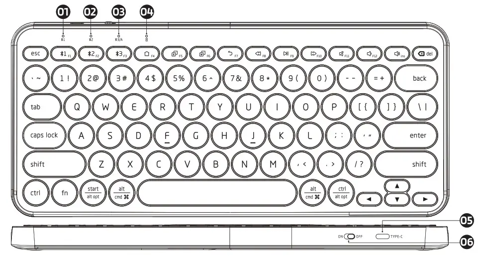 LTC MK 791 Rechargeable Bluetooth Keyboard - Product Overview 1