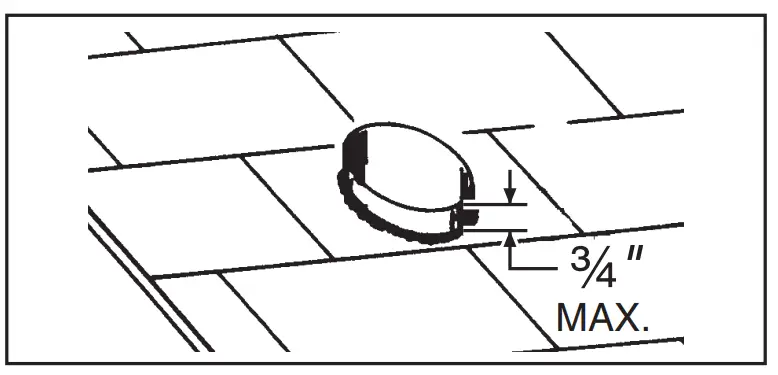 BROAN- 636AL- Roof -CAP-fig 3