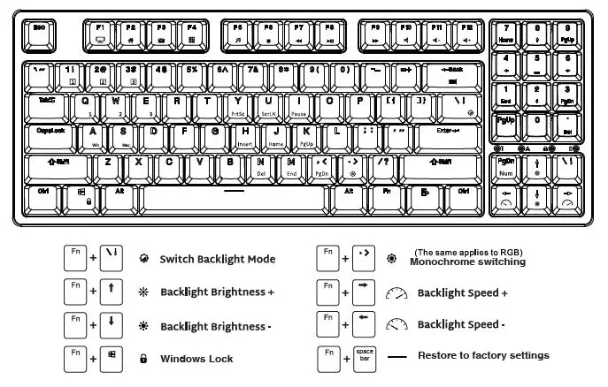 ROYAL KLUDGE RK885 RGB Mechanical Wireless Keyboard fig 5