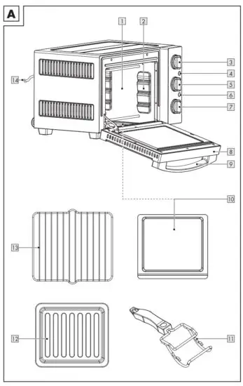 SILVERCREST SGB 1200 F1 Mini Oven - figure 1