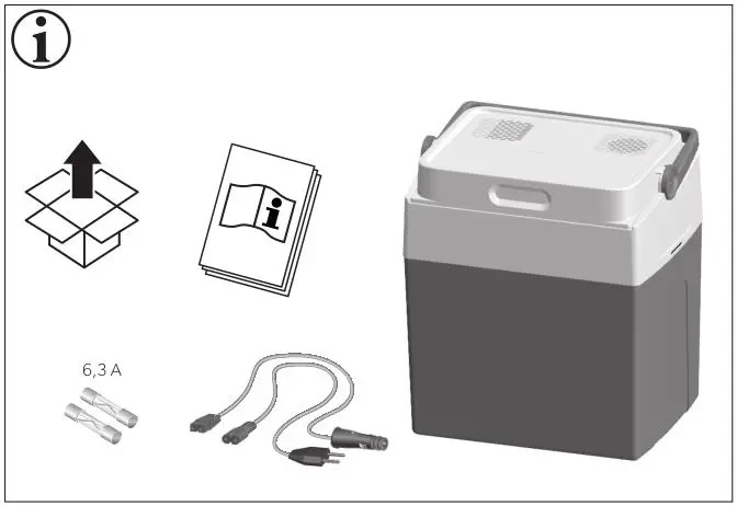 MOBICOOL Mobile thermoelectric cooler - Package Contents