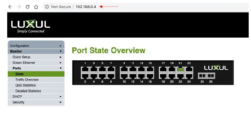 LUXUL Managed Switch Configuration for Dante 1