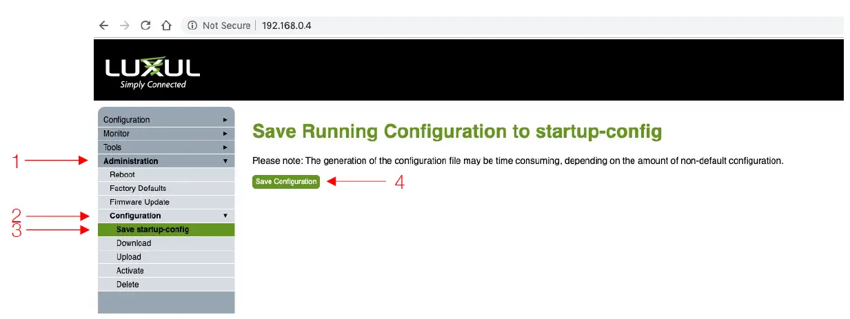LUXUL Managed Switch Configuration for Dante 9