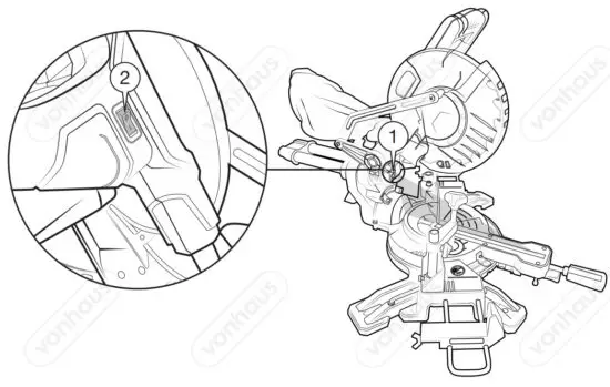 VonHaus 3500159 1500W Sliding Mitre Saw - figure 10