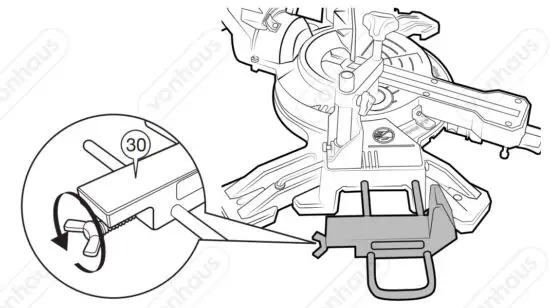 VonHaus 3500159 1500W Sliding Mitre Saw - figure 6