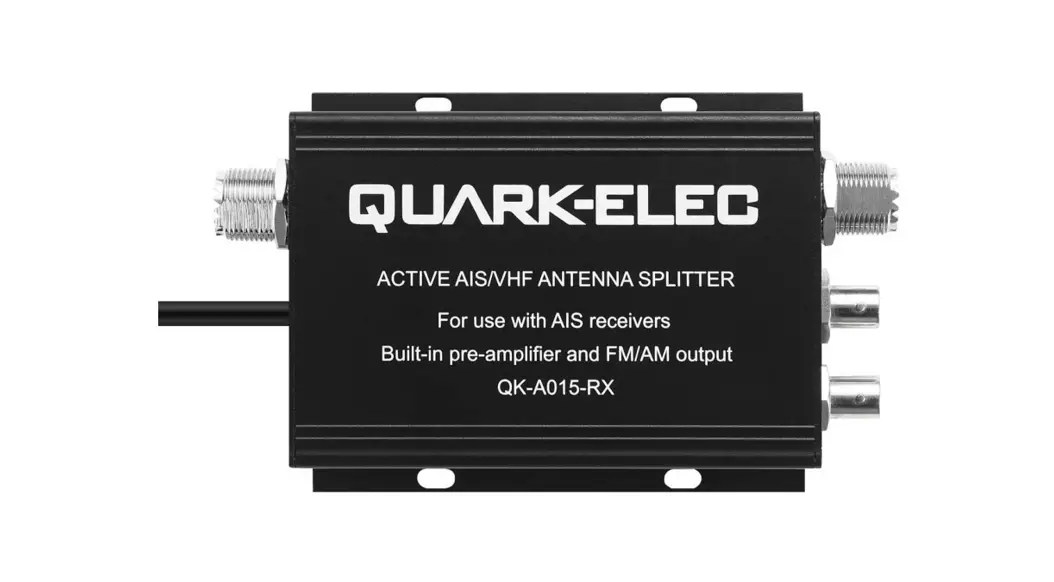 Quark-elec Qk-a015-rx Active Ais-vhf Antenna Splitter Instruction Manual Quark-elec Qk-a015-rx Active Ais-vhf Antenna Splitter Instruction Manual