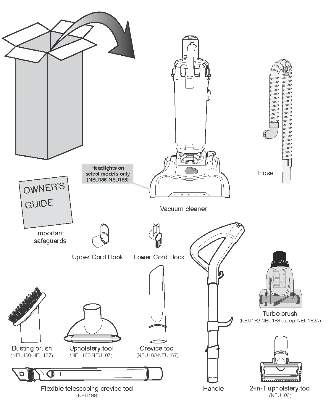 What comes in the carton