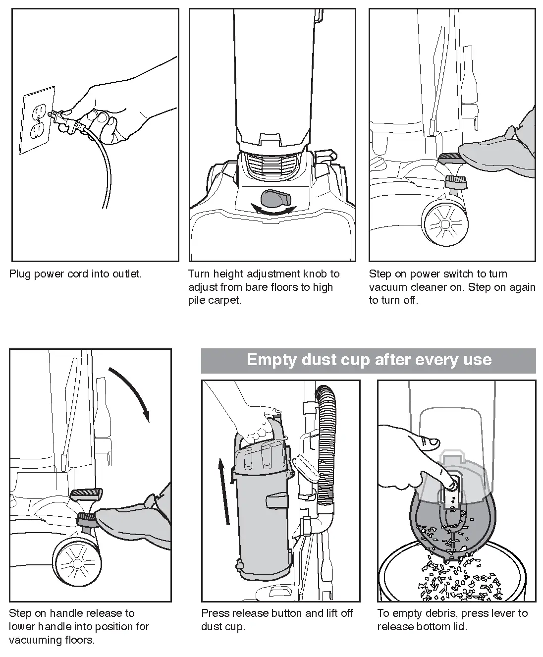 How to use your vacuum cleaner