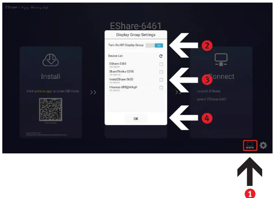 infobit iShare E Receiver Box app