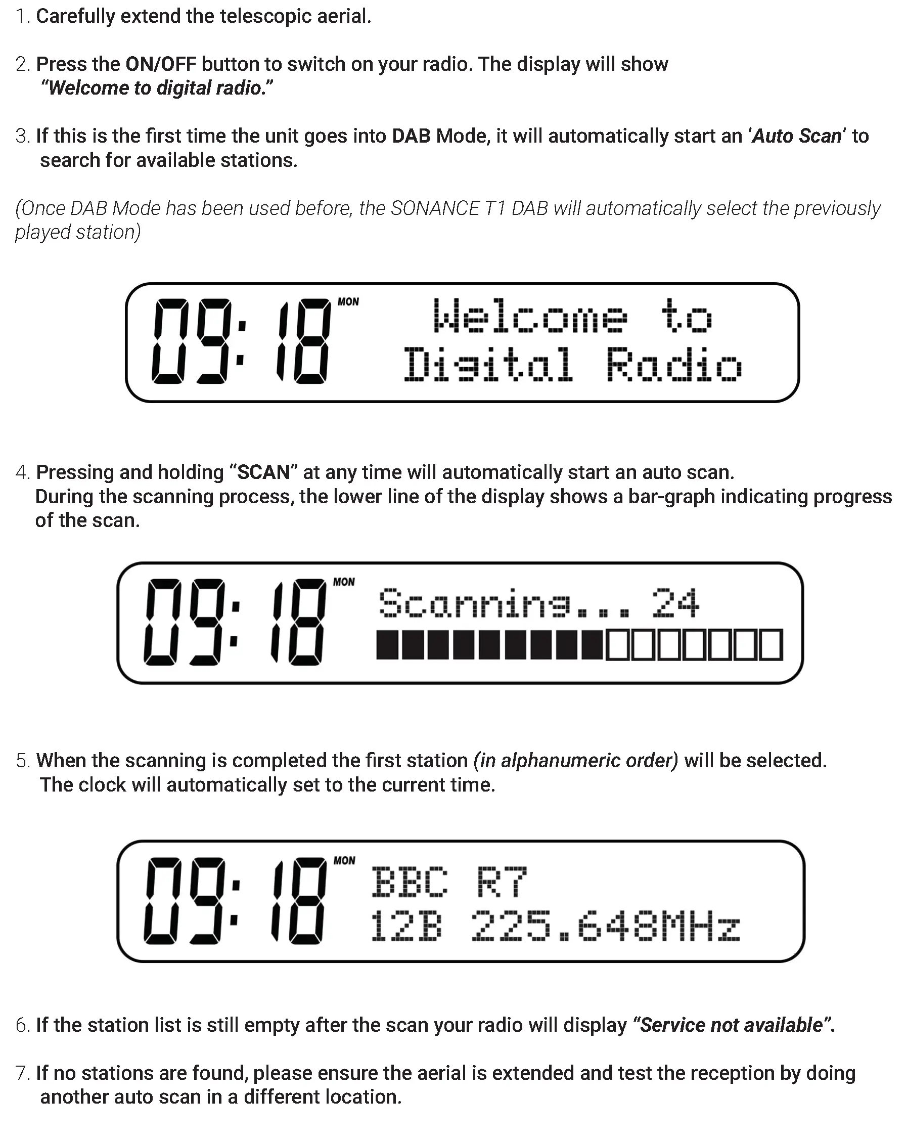 Operating your radio