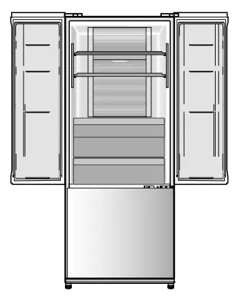 Panasonic NR CY55CGKAU 494L French Door Fridge - fig 9