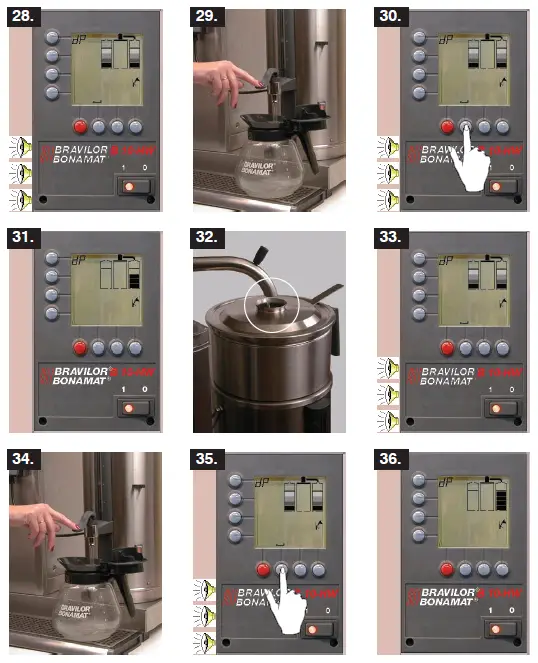 BRAVILOR BONAMAT B20 HW Round Filtering Machine with Hot Water Tap-11