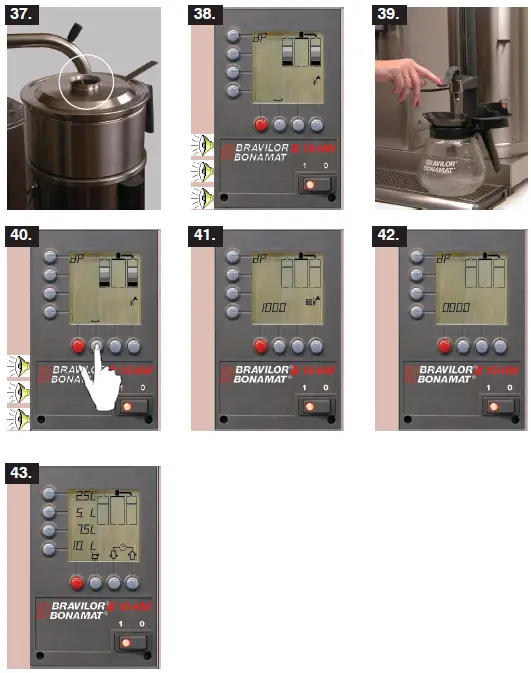 BRAVILOR BONAMAT B20 HW Round Filtering Machine with Hot Water Tap-12