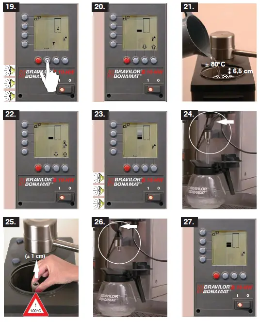 BRAVILOR BONAMAT B20 HW Round Filtering Machine with Hot Water Tap-15