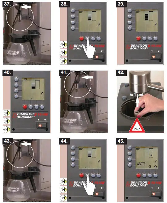 BRAVILOR BONAMAT B20 HW Round Filtering Machine with Hot Water Tap-17