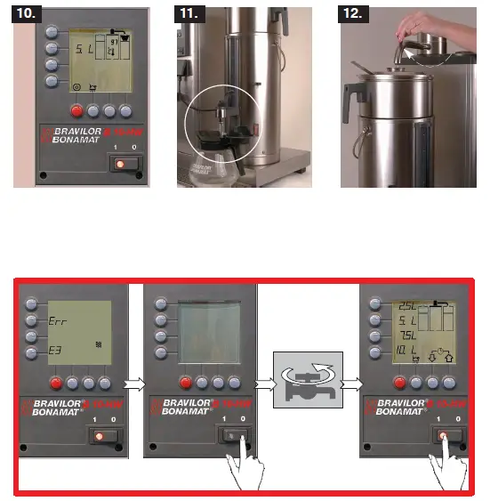 BRAVILOR BONAMAT B20 HW Round Filtering Machine with Hot Water Tap-20
