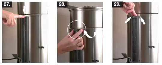 BRAVILOR BONAMAT B20 HW Round Filtering Machine with Hot Water Tap-7