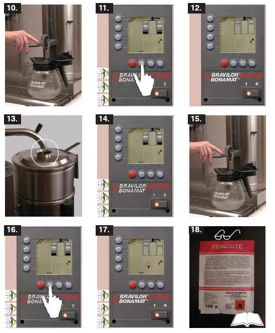 BRAVILOR BONAMAT B20 HW Round Filtering Machine with Hot Water Tap-9